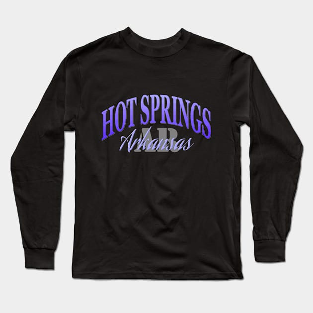 City Pride: Hot Springs, Arkansas Long Sleeve T-Shirt by Naves